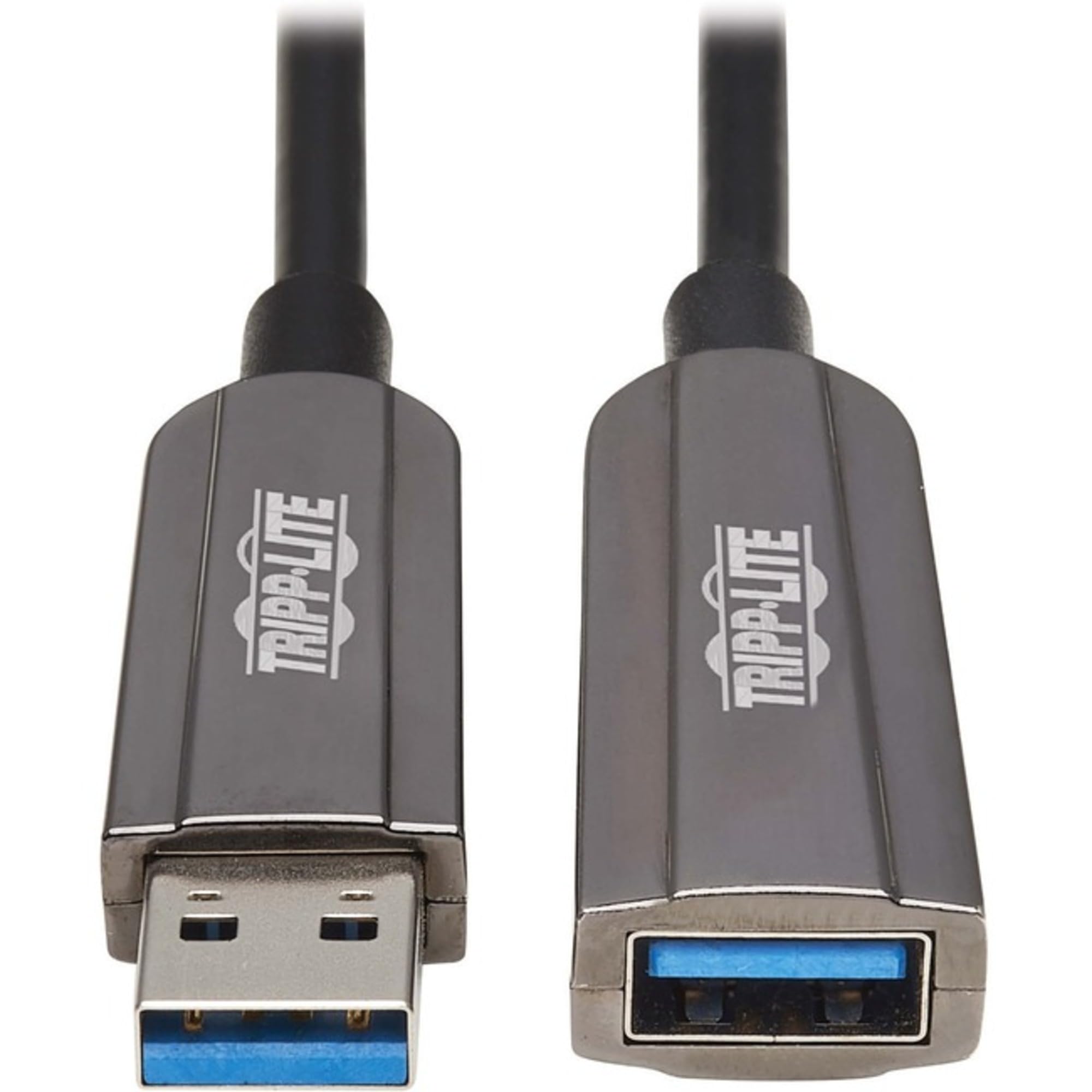 Tripp Lite USB-A 3.2 Fiber Active Optical Extension Cable 30M (98 Feet) - High Speed 5Gbps, CL3-Rated PVC Jacket, In-Wall Installation, 3-Year Warranty (U330F-30M-G1) - Perfect for Home Office, Data Centers & Long-Distance USB Connections