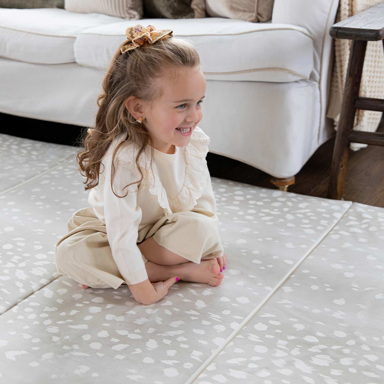Premium Foam Tumbling Mat for Gymnastics, Yoga & Home Workouts - Non-Slip Fawn Color - Ideal for Kids, Adults & Fitness Enthusiasts