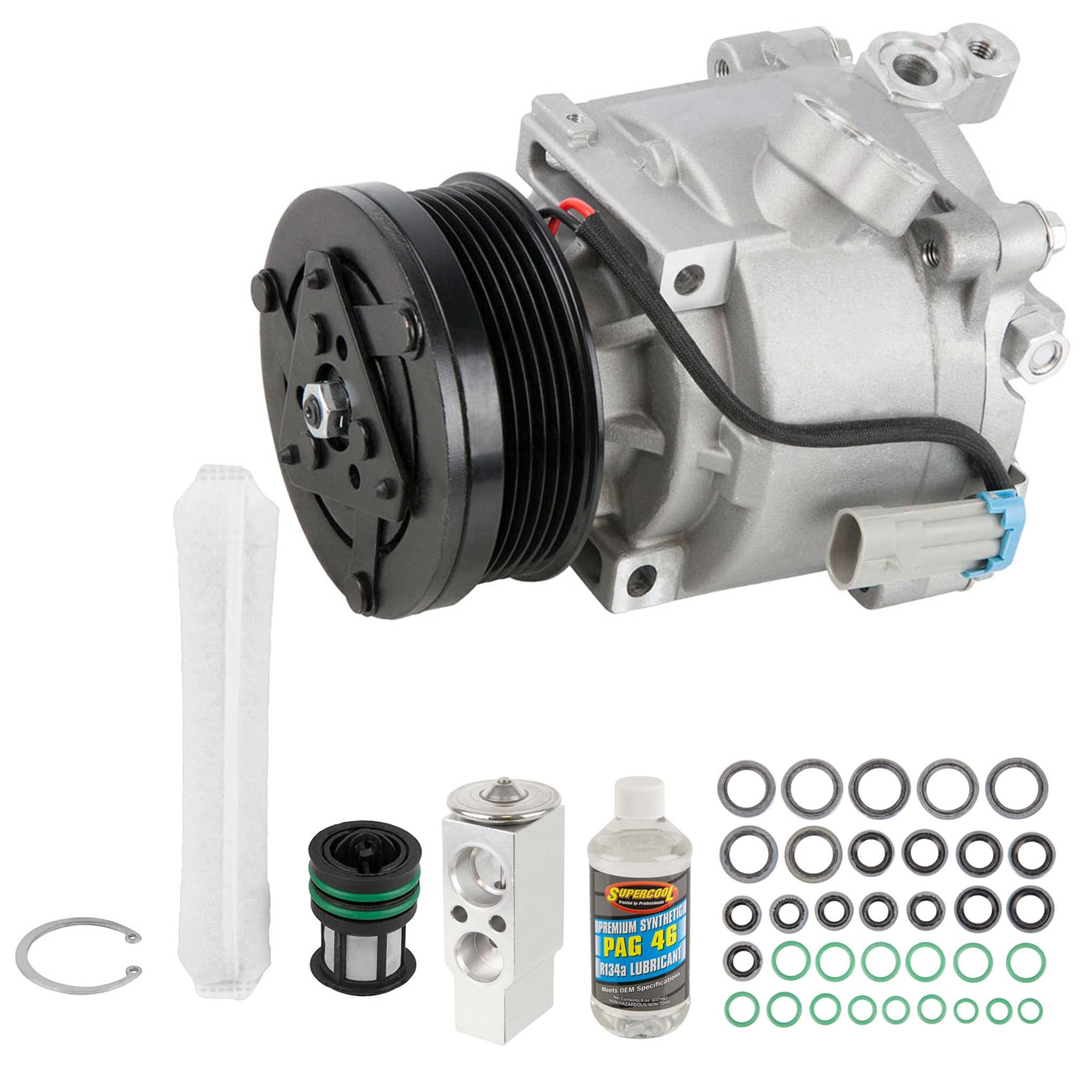 New 2014-2015 Chevy Sonic AC Compressor with A/C Repair Kit - 60-85735RK | BuyAutoParts | Perfect for Summer Cooling & Auto AC System Repairs