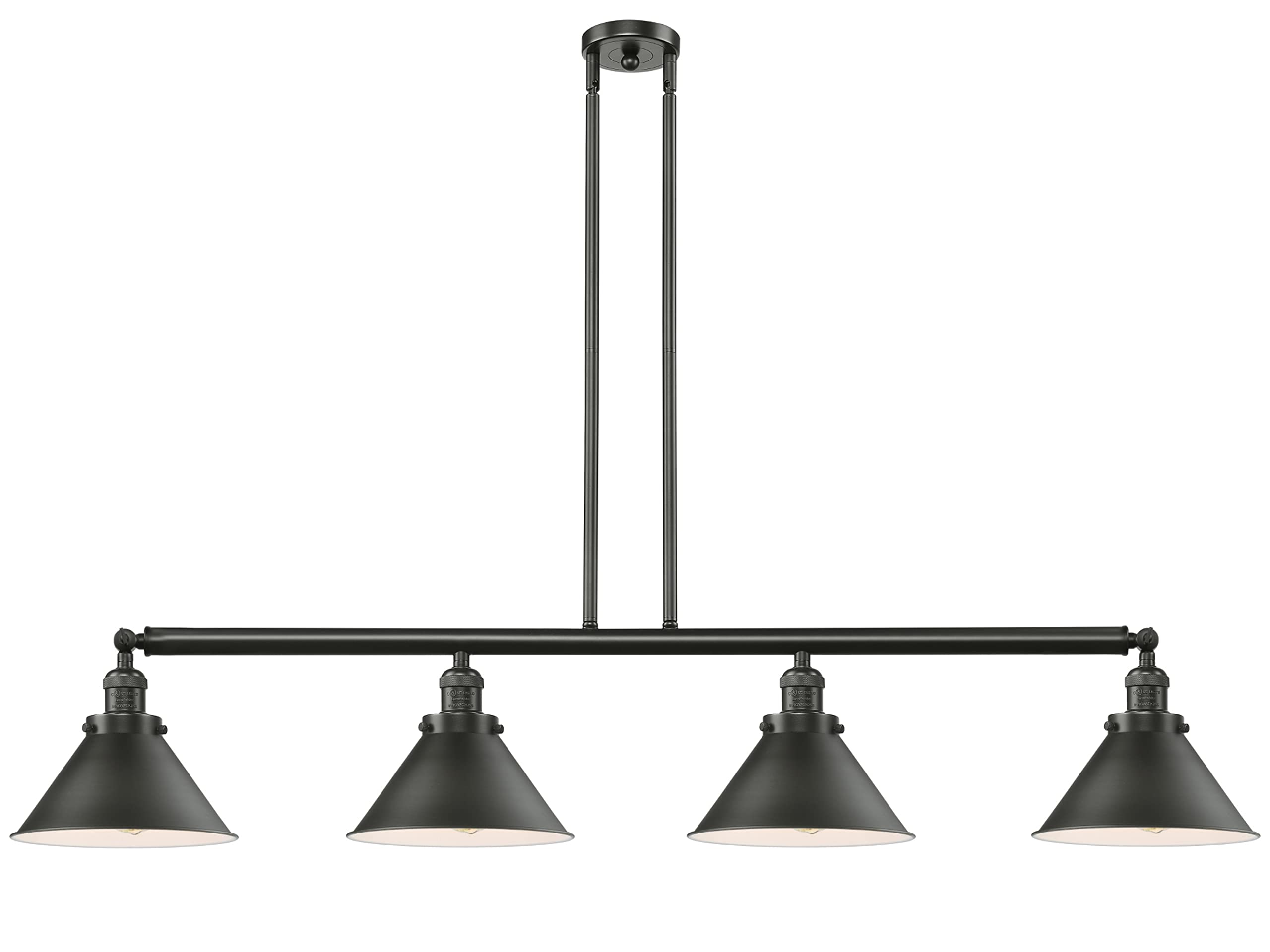 Briarcliff 3-Light Island Pendant Lighting Fixture in Polished Nickel - Modern Kitchen Island Lighting for Dining Room & Home Decor