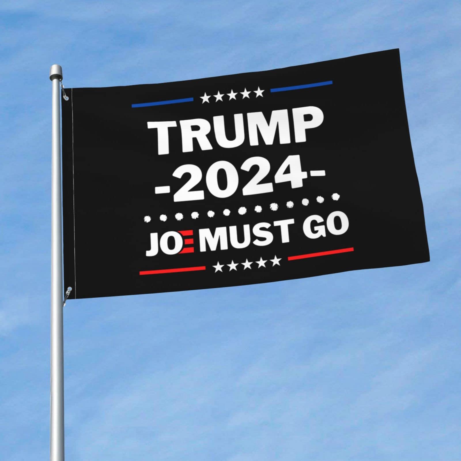 Trump 2024 Flag - Anti Joe Biden Flag 3x5 Ft with Metal Grommets - Durable Political Yard Banner for Campaigns, Protests & Patriotic Displays