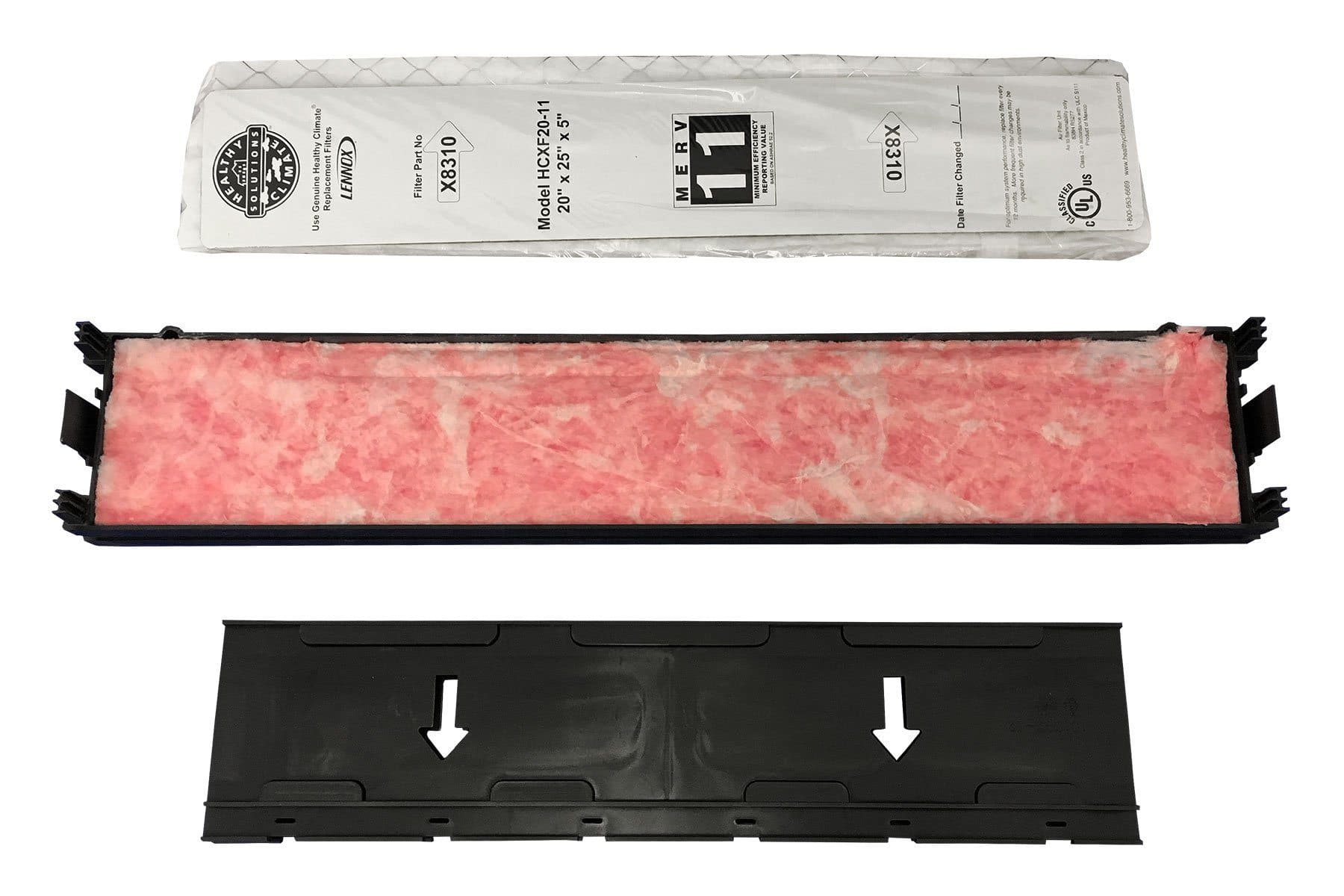 Lennox X8304 MERV 10 20x25x5 Expandable Air Filter Replacement Kit - Genuine OEM Lennox Product for HVAC Systems & Home Air Purification