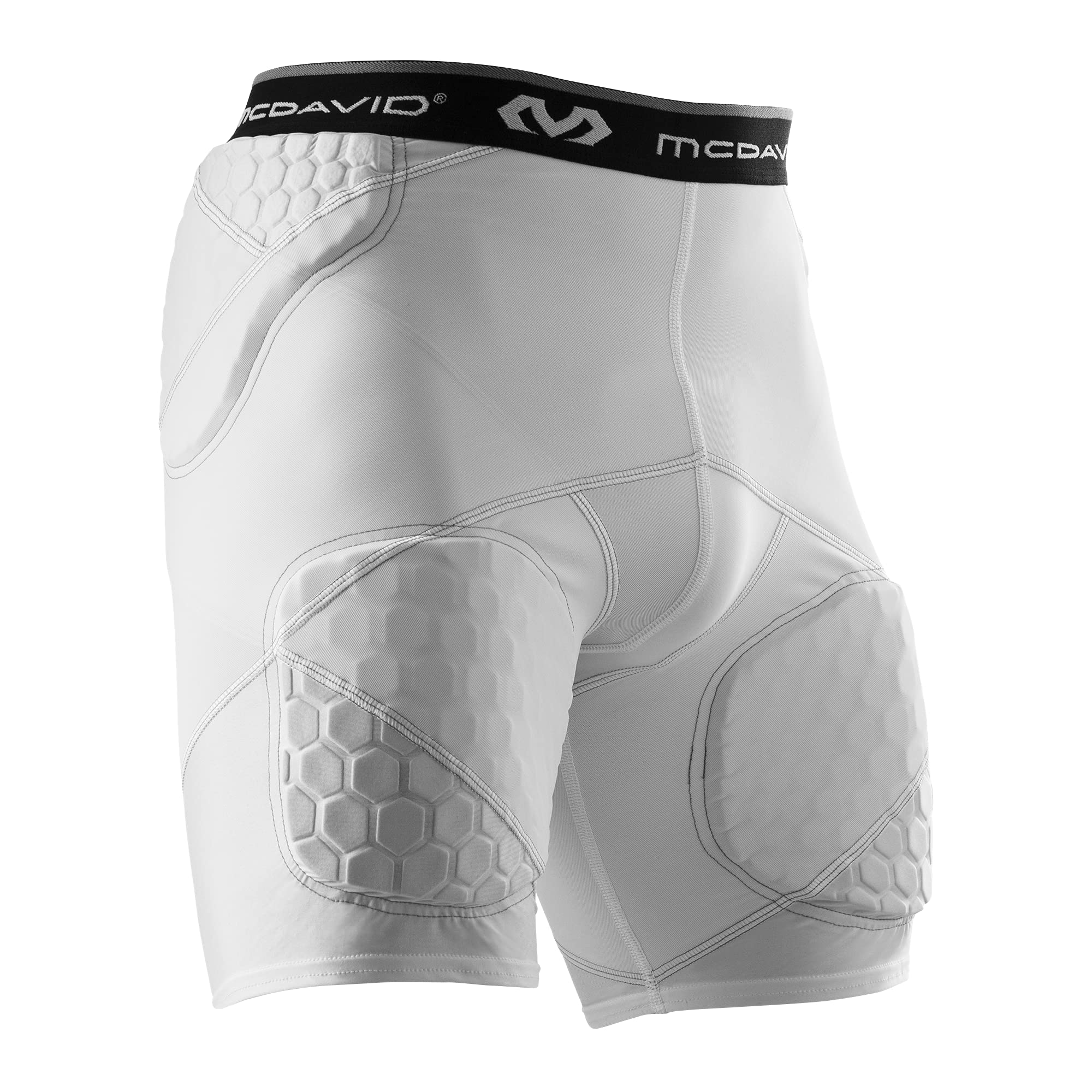McDavid Compression Padded Girdle Shorts with Hip, Thigh & Tailbone Protection - Football, Lacrosse, Basketball & Sports Gear for Athletes - Perfect for Training, Games & High-Impact Sports