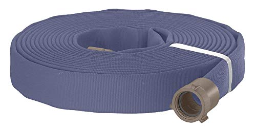 Dixon PW615B50RAF Polyester Double Jacket Blue Potable Water Hose with RL Aluminum NST Coupling, 270 psi Pressure, 50' Length, 1.5