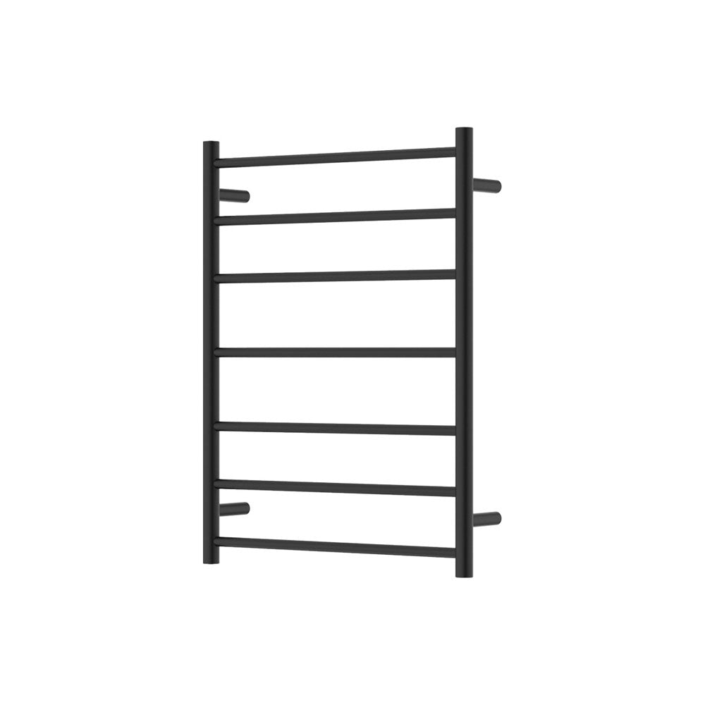 Fienza 8276080MB Isabella Heated Towel Rail - 600 x 800mm Matte Black Bathroom Towel Warmer - Perfect for Luxury Bathrooms, Spas, and Modern Home Decor