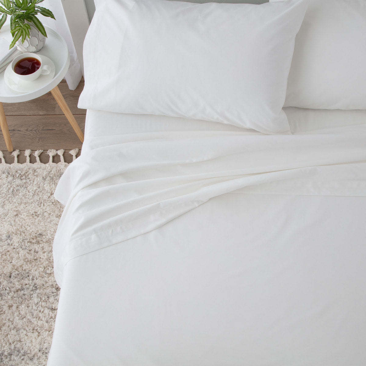 Martex Grand Patrician 100% Cotton Flat Sheet Set | 310 Thread Count Luxury Bedding for Hotel & Home Use | Soft & Breathable Sheets for All Seasons