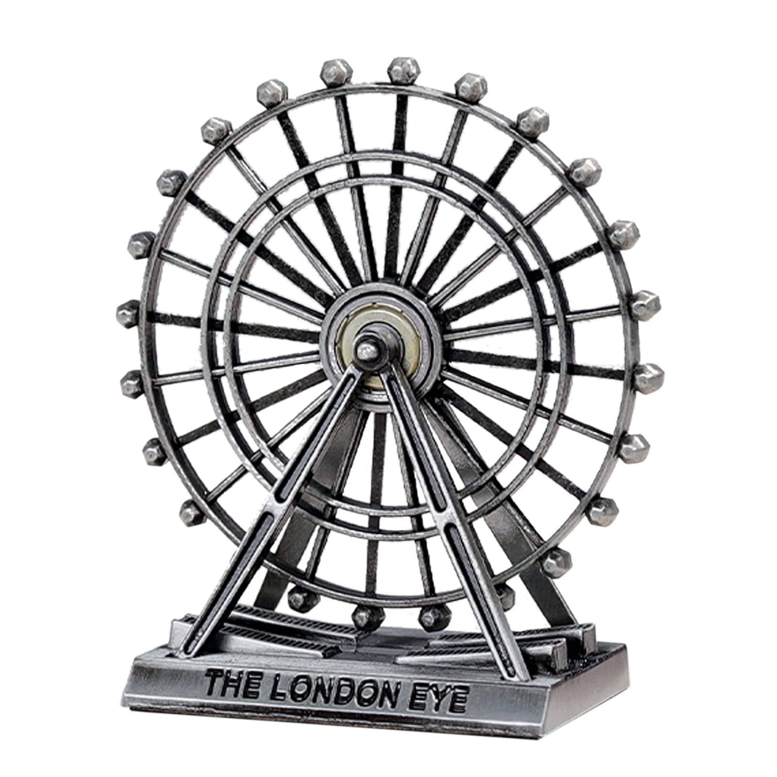 Firlar Retro Metal Ferris Wheel Ornament - Mini London Eye Sculpture for Christmas, Home & Desk Decor | Unique Gift Idea for Theme Park Lovers & Collectors (Perfect for Holiday Decorations, Office Decor, and Wedding Centerpieces)