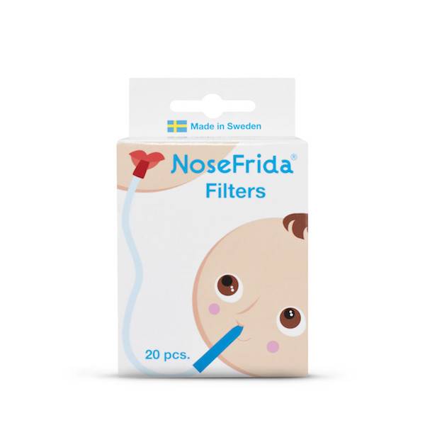 Fridababy Nosefrida Replacement Filters - 10 Pack Hygienic Nasal Aspirator Filters for Babies | Safe & Disposable Snot Sucker Accessories | Perfect for Newborns, Infants & Toddlers During Cold & Flu Season
