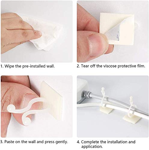 100 Pcs Invisible Wall Clips for Climbing Plants - Self-Adhesive Vine Hooks, Plant Support Clips for Indoor/Outdoor Wall Gardens, Vertical Greenery & Home Decor