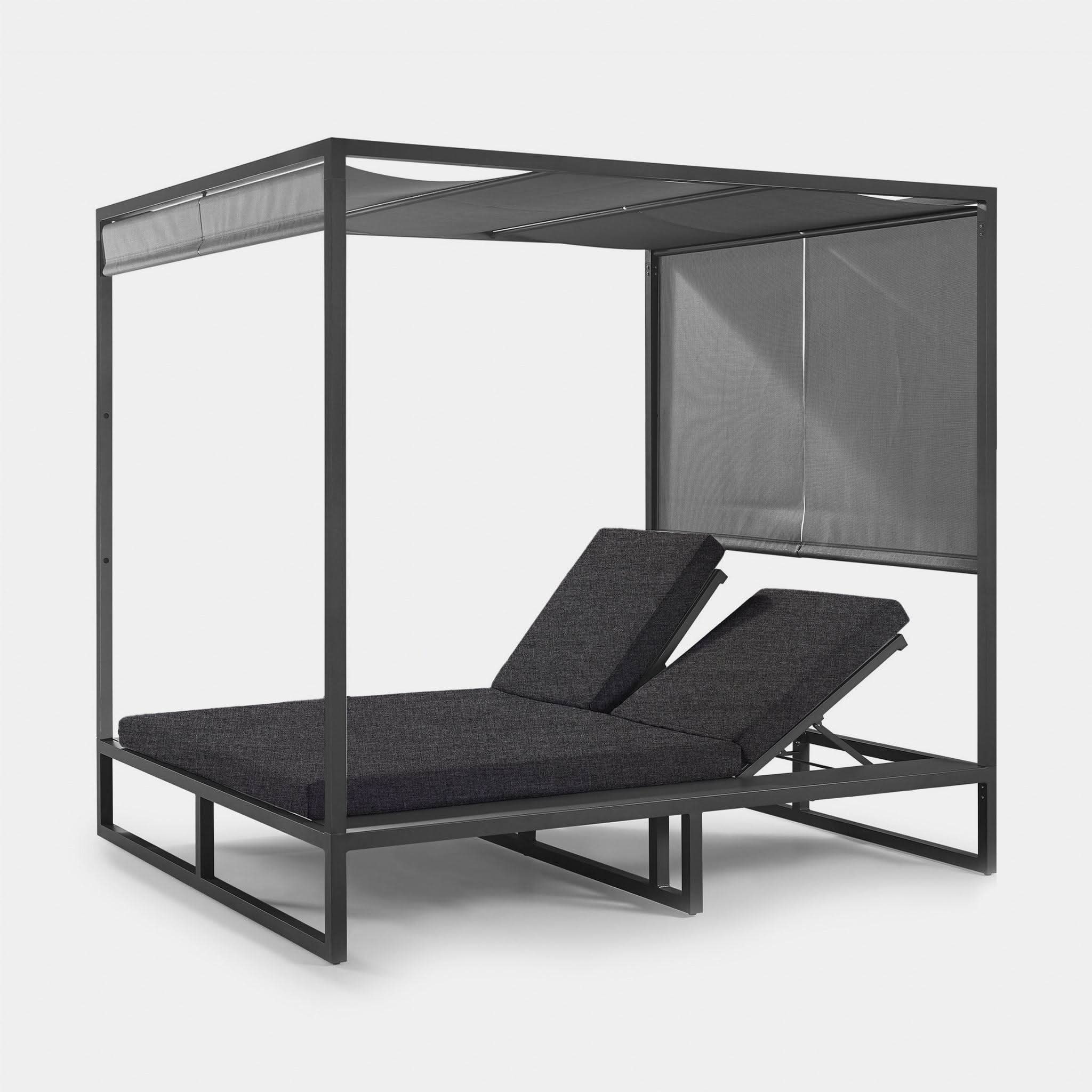 Hayman Aluminum Curtain Cabana - Lightweight Outdoor Sunshade for Patio, Poolside, and Beach - Perfect for Relaxation and Shade