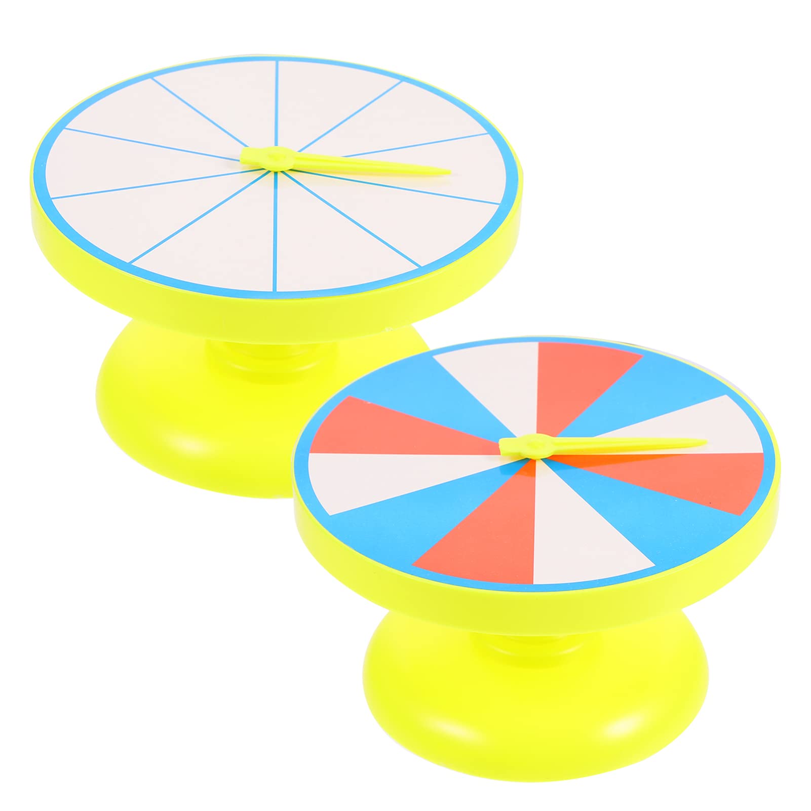 Baluue 2-Pack DIY Rotating Math Learning Turntable Toys for Kids - Blank Teaching Spinner for Classroom & Homeschool Educational Activities
