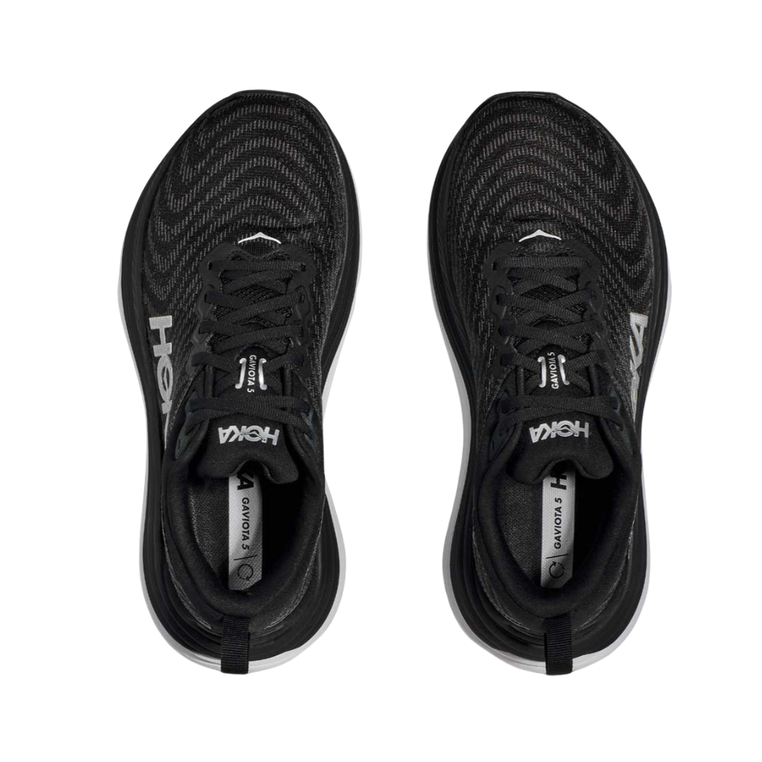 Gaviota 5 Women's Walking Shoes - Black & White (D Width) - Comfortable Supportive Sneakers for Walking, Travel & Everyday Wear