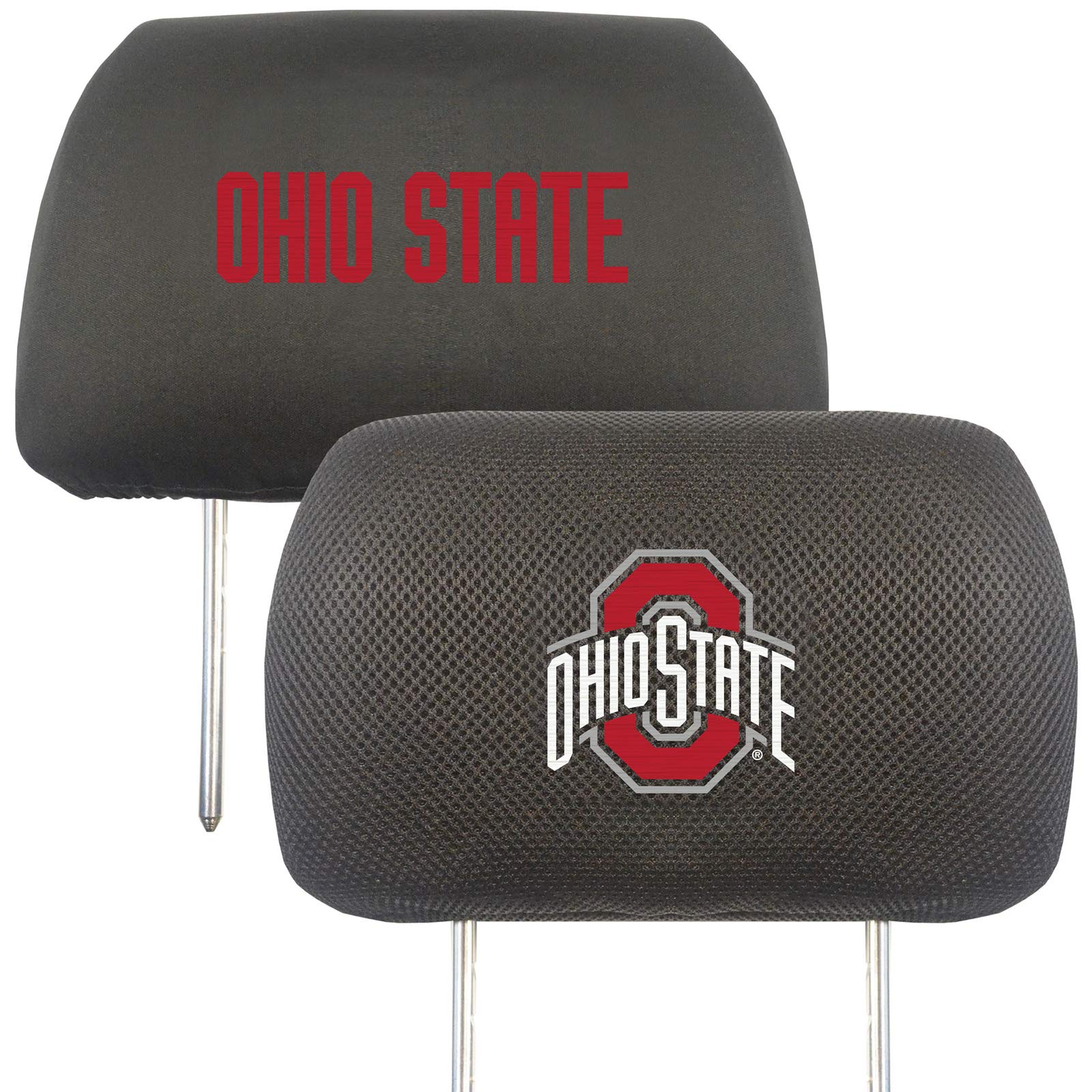 Official Ohio State Buckeyes NCAA Mascot Car Floor Mats Set - 6-Piece Bundle with Headrest Covers for Cars, Trucks & SUVs | Officially Licensed Fan Accessories for Home, Office & Game Day Decor