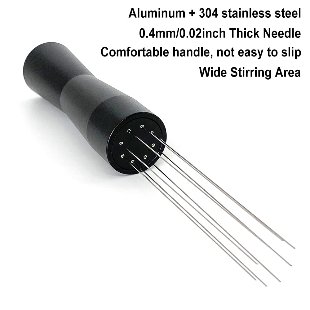 Stainless Steel Espresso Stirrer Tool - Barista WDT Needle for Coffee Powder Distribution - Perfect for Home & Cafe Use