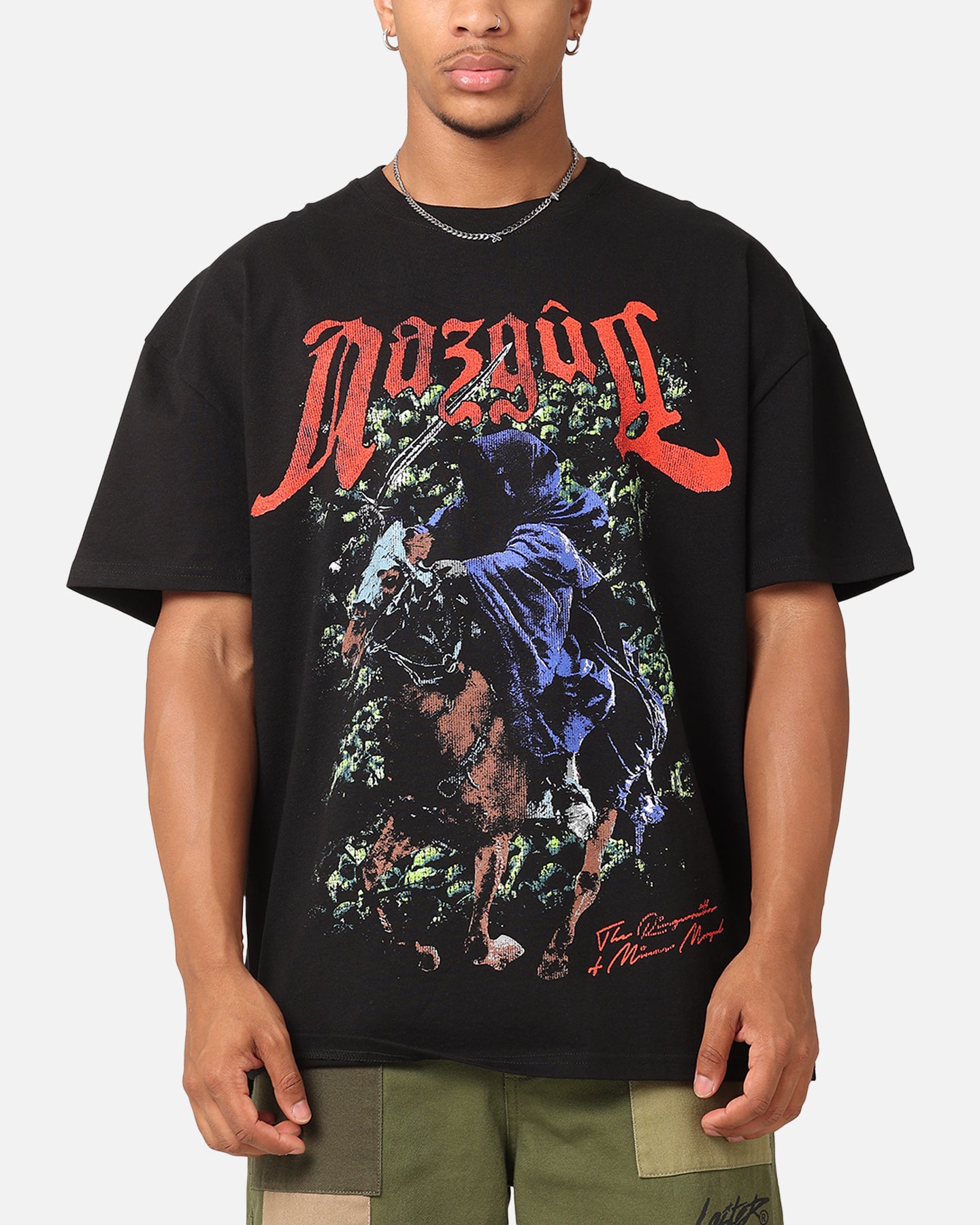 Vintage Lord of the Rings Nazgul T-Shirt - Black Heavyweight Cotton Tee | American Thrift | Perfect for Cosplay, Movie Nights & Fantasy Fans