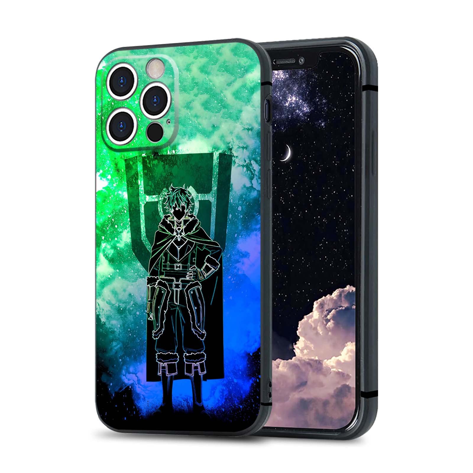 Naofumi The Rising of The Shield Hero Anime Phone Case - Matte Soft Silicone Manga Shell Cover for iPhone 11 - Perfect for Anime Fans & Cosplay Enthusiasts