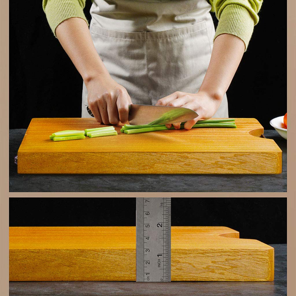 Premium Reversible Rectangular Solid Wood Cutting Board - 5 Sizes, Unpainted & Healthy for Chopping Vegetables, Fruits, and Meat | Perfect for Kitchen Prep, Serving, and Charcuterie Displays