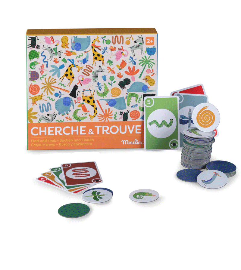 Moulin Roty Seek and Find Game - Fun Educational Hidden Object Activity for Kids - Perfect for Family Game Nights, Travel & Preschool Learning