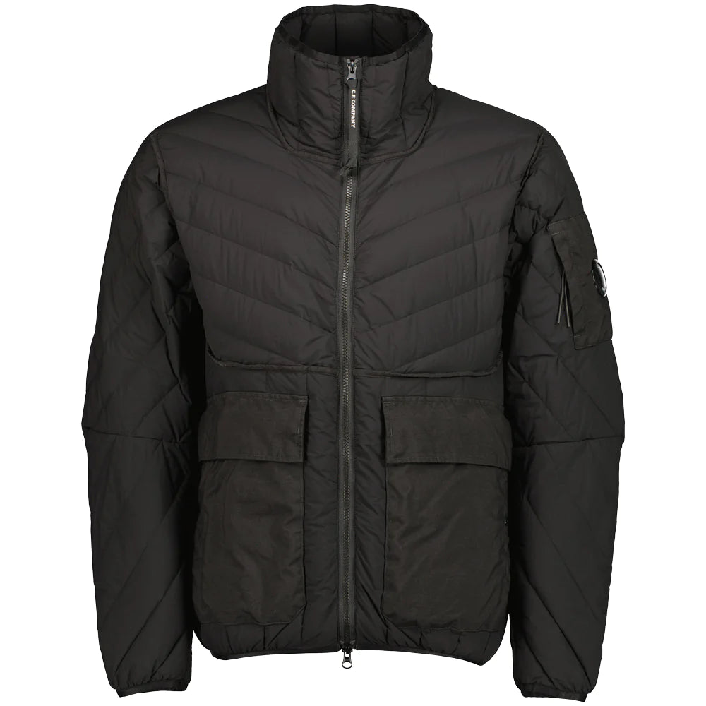 CP Company Down Monobloque Lens Jacket - Waterproof Winter Coat for Men, Lightweight Puffer Jacket with Reflective Lenses - Perfect for Urban Commuting & Outdoor Adventures