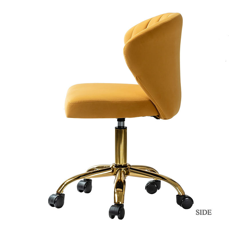 Premium Chandra Velvet Office Chair - Ergonomic Executive Desk Chair with Lumbar Support for Home & Office Workspaces - Comfortable Modern Computer Chair for Long Hours of Sitting