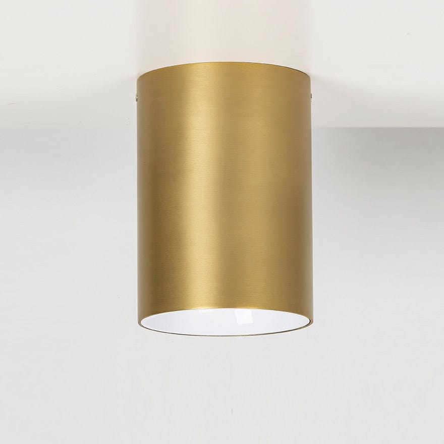 CANNON C 160/115 3K/4K Brass LED Ceiling Light Fixture - Warm White & Cool White Dimmable - Modern Flush Mount Lighting for Bedroom, Living Room, Kitchen, Hallway