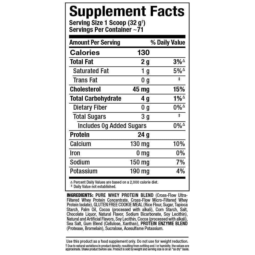 ALLMAX Nutrition Gold ALLWHEY Protein Powder, Cookies & Cream Flavor - 5 lb (71 Servings) - 24g Protein Per Scoop, Gluten Free, Low Carb & Low Sugar - Ideal for Post-Workout Recovery, Muscle Building & Weight Management