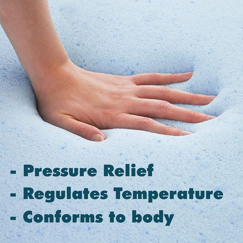 Foamma 3” x 28” x 72” Gel Memory Foam RV Mattress Replacement - CertiPUR-US Certified Comfort for Camper Bunk Beds | Made in USA | Perfect for Travel Trailers & Mobile Homes