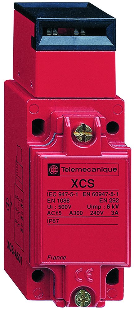 XCSA701 Safety Interlock Switch - Non-Locking, 2 NC + 1 NO Contacts, PG 13 Cable Gland, Metal Enclosure - Ideal for Industrial Machinery Safety Systems