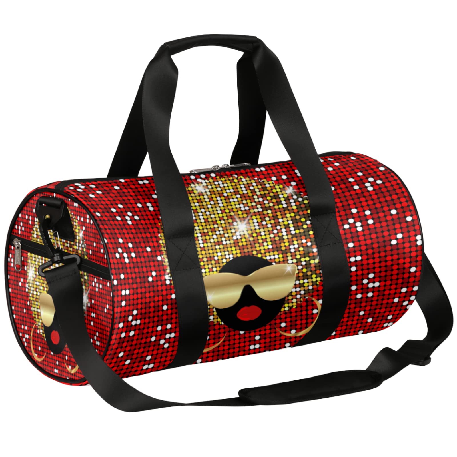 **African Print Sports Gym Bag for Women - Large Duffle Carry On Weekender Overnight Bag - Workout Travel Shoulder Tote for Men & Women - Perfect for Gym, Travel, and Weekend Getaways**