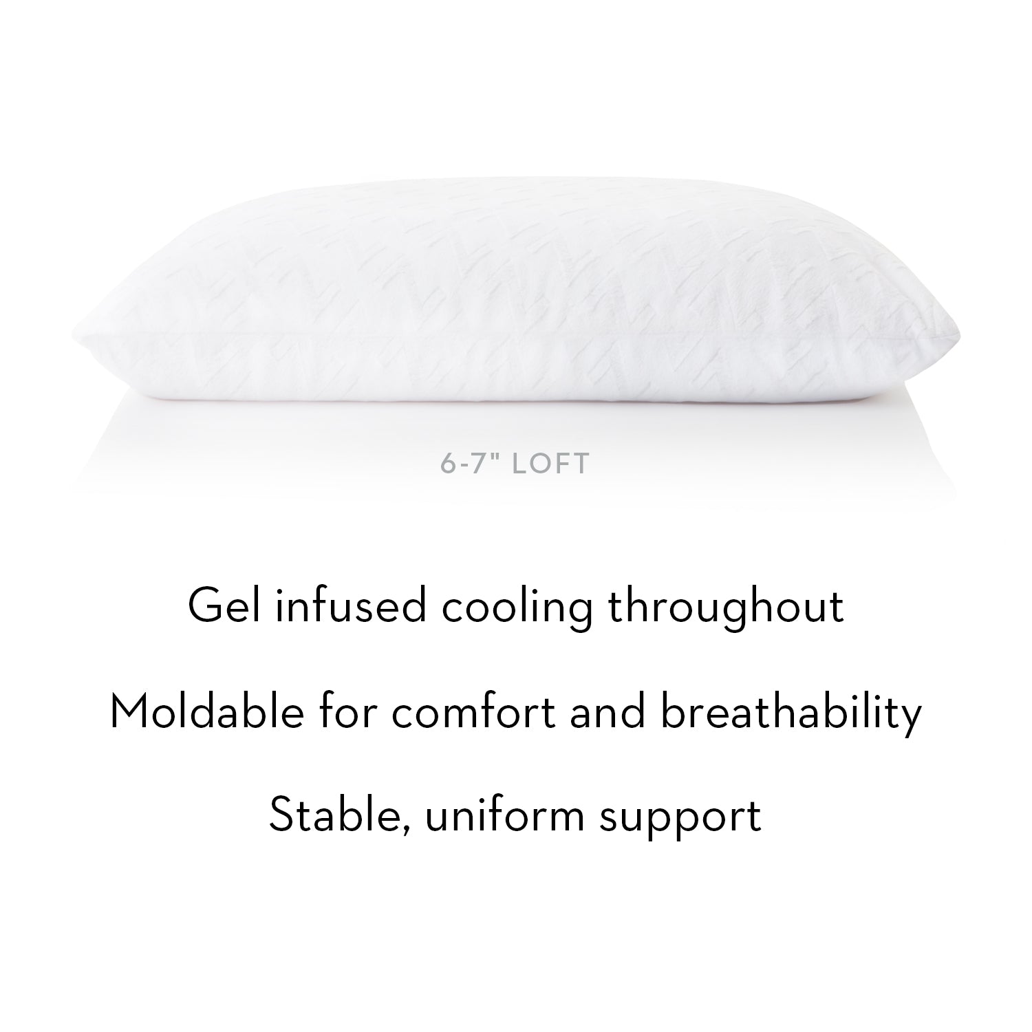 Malouf Shredded Gel Dough Pillow - Cooling Memory Foam Pillow for Neck & Back Support - Perfect for Side, Back & Stomach Sleepers
