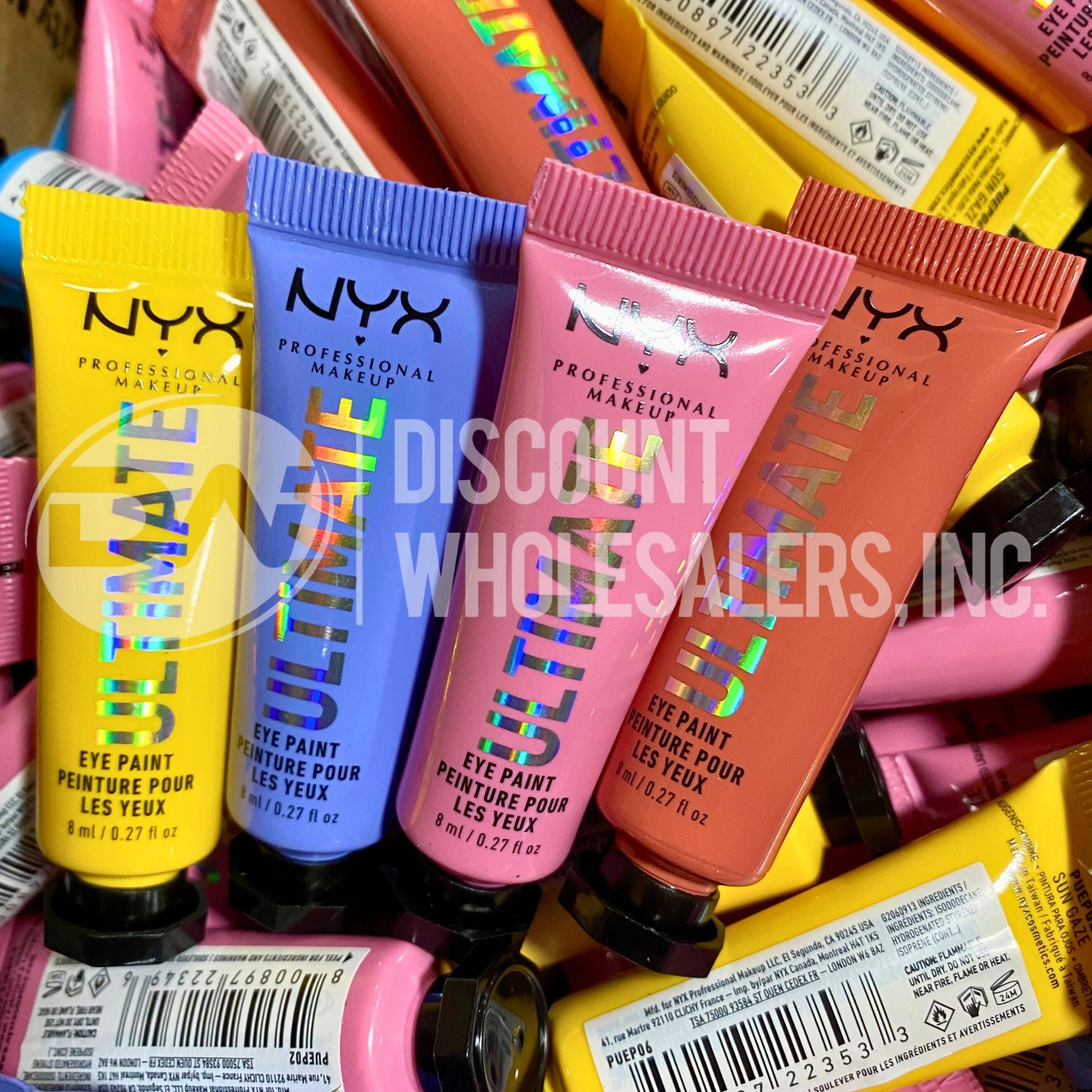 NYX Professional Makeup Ultimate Eye Paint - 100 Pcs Lot of Assorted Shades Waterproof Eyeliner for Dramatic Eye Looks - Perfect for Halloween, Cosplay & Party Makeup