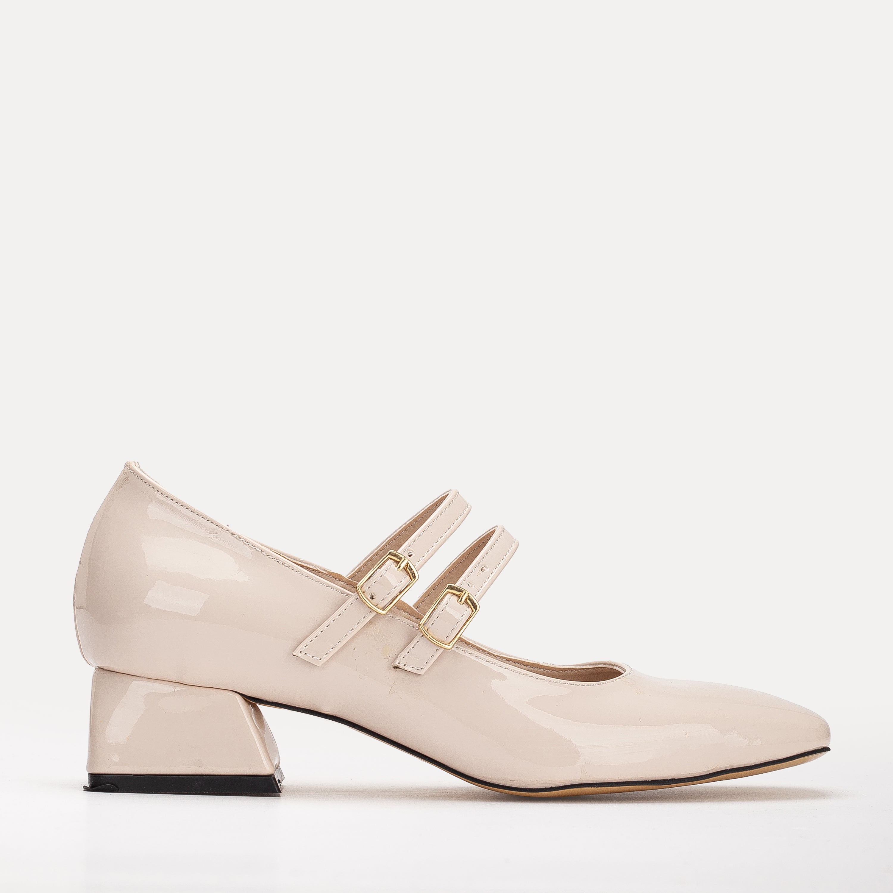Lizbeth Beige Mary Jane Shoes for Women - Comfortable & Stylish Flat Shoes - Perfect for Work, Casual Outfits & Weddings