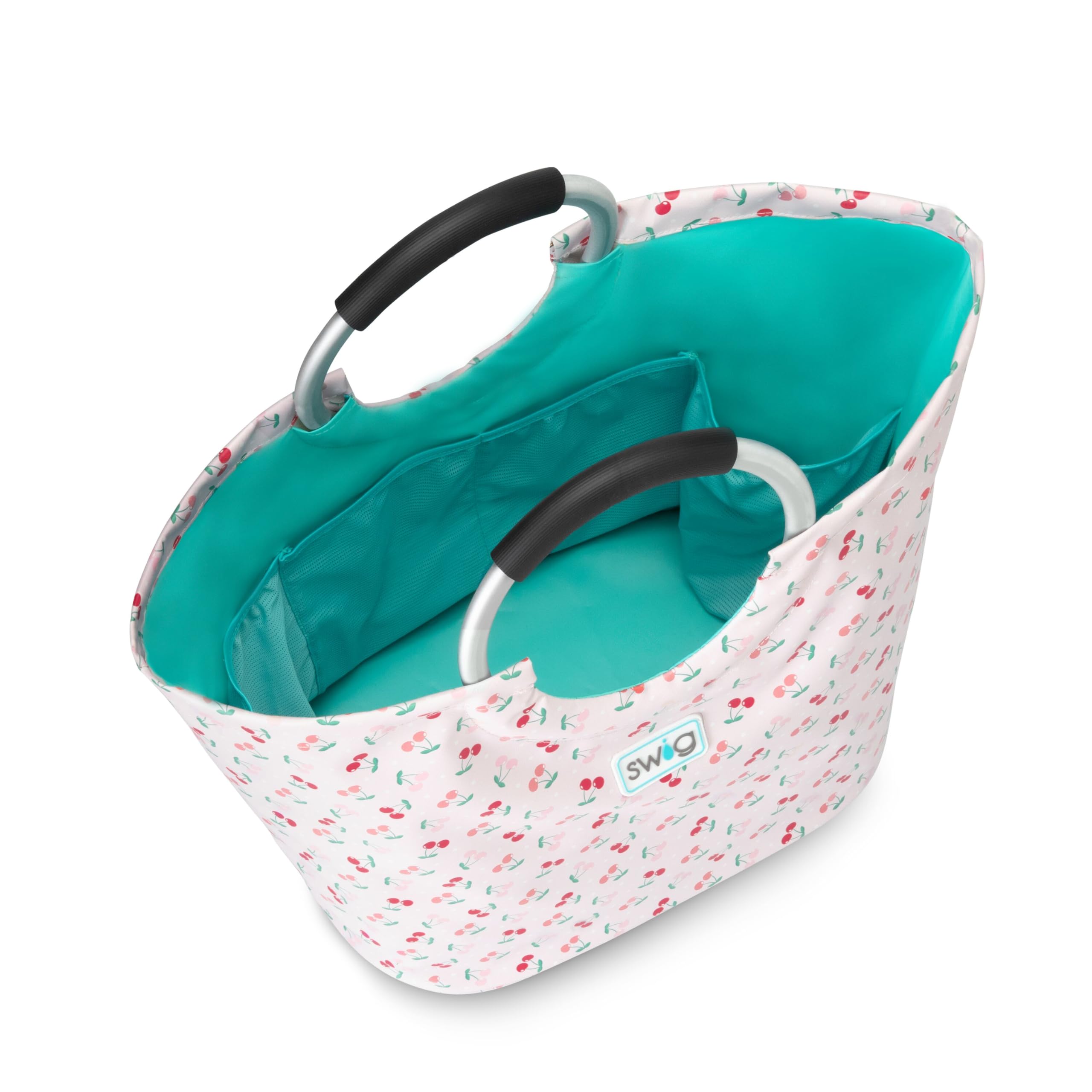 Swig Life Loopi Large Lightweight Waterproof Tote Bag - Durable Beach Bag, Grocery Shopping & Travel Utility Tote for Women & Men