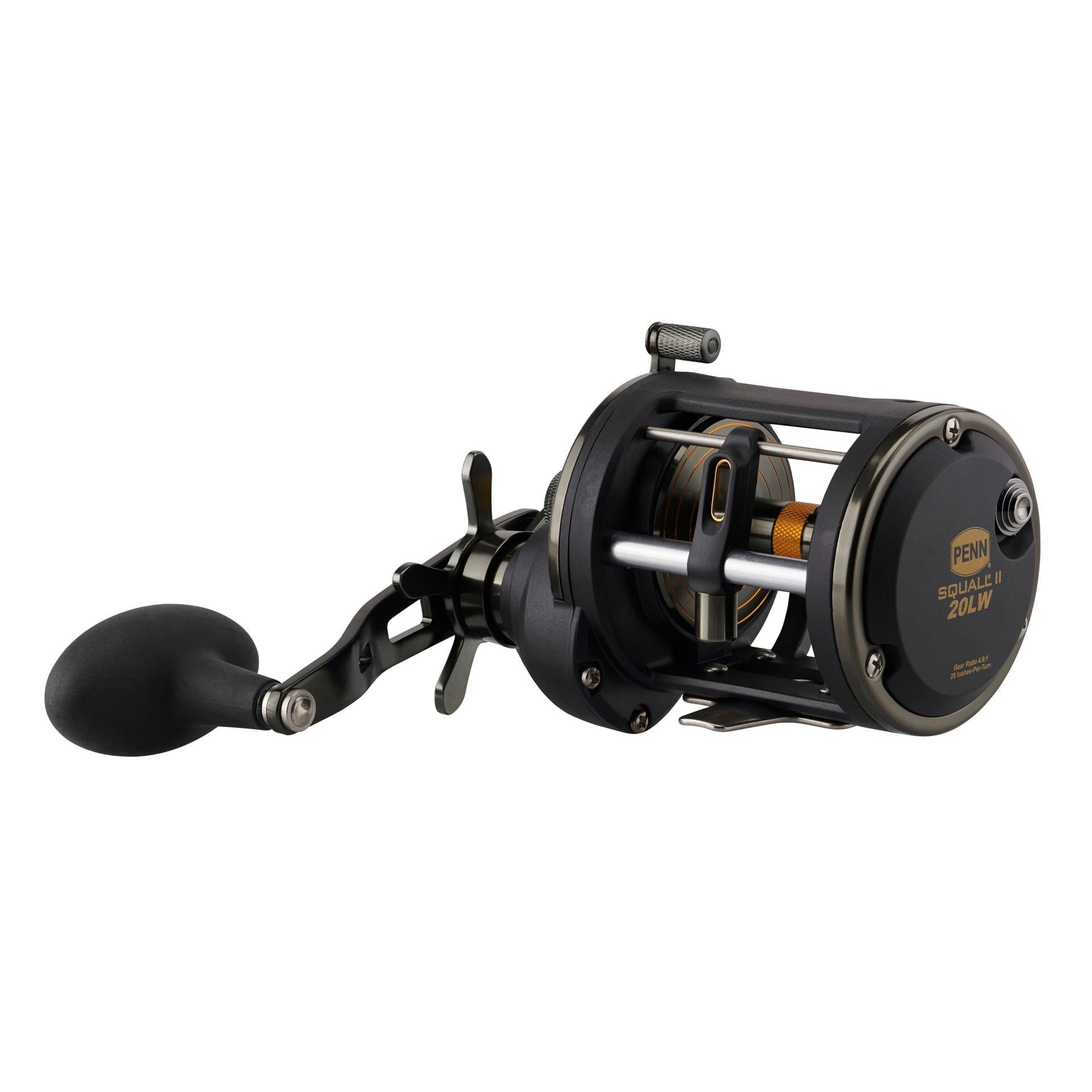 Squall® II Level Wind Conventional Reel - Saltwater & Freshwater Fishing Reel for Casting, Trolling & Bottom Fishing | Durable & Smooth Drag System for Bass, Walleye & Catfish