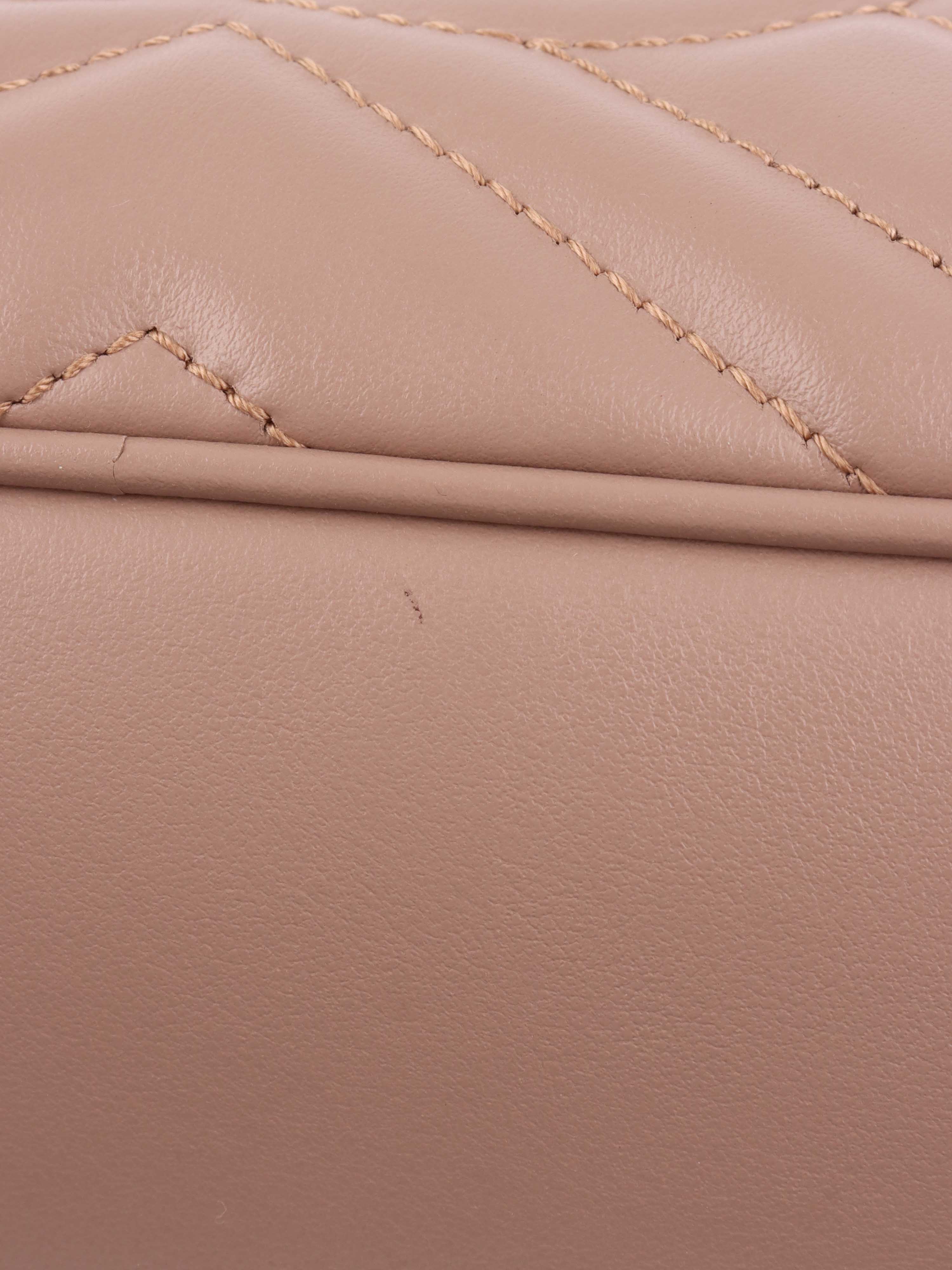 Gucci Small Beige Marmont Shoulder Bag for Women - Genuine Leather Crossbody Purse with Gold Chain, Perfect for Date Night & Evening Events