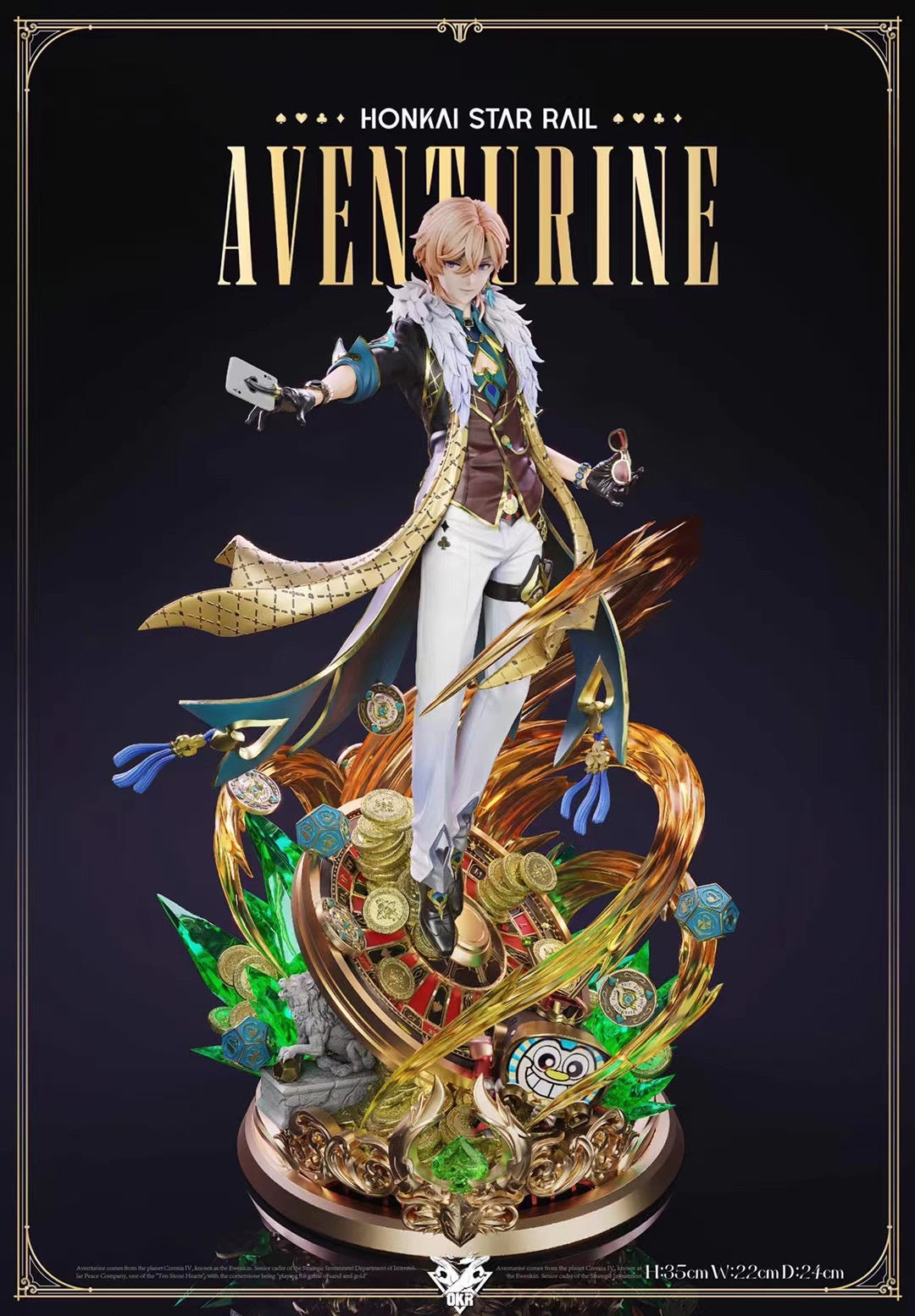 Honkai: Star Rail Aventurine Cosplay Costume - Official Character Outfit for Anime Conventions & Gaming Events | Perfect for Cosplayers, Halloween & Themed Parties
