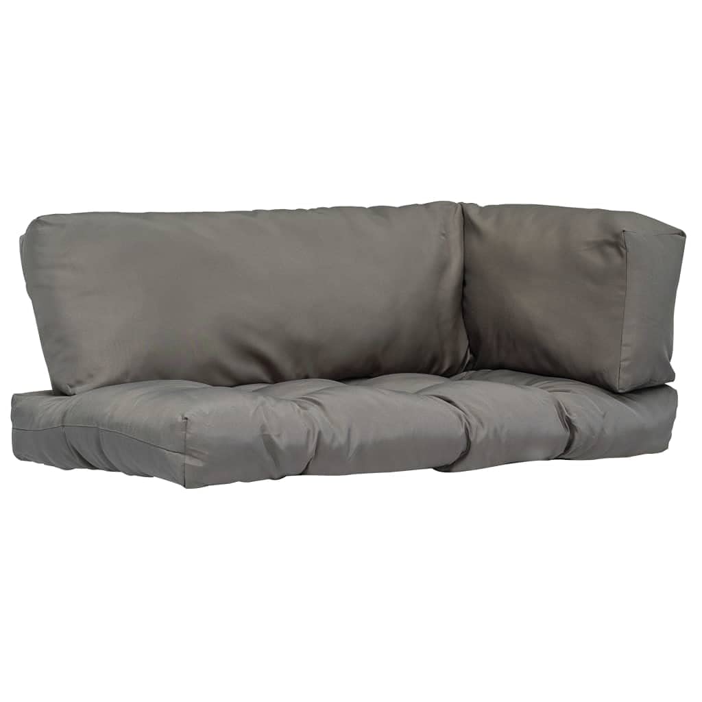 Tikarti Pallet Cushions Set of 3 - Gray Polyester Seat Cushions for Outdoor Furniture, Patio Chairs, and Garden Benches - Comfortable & Durable Home Decor