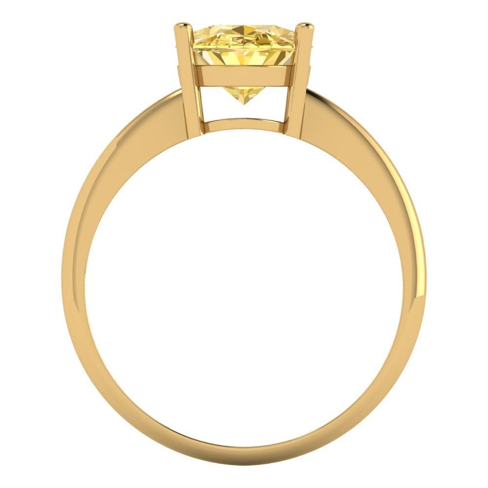 2.5ct Oval Simulated Diamond Ring - 18K Gold Bridal Jewelry for Weddings & Anniversaries