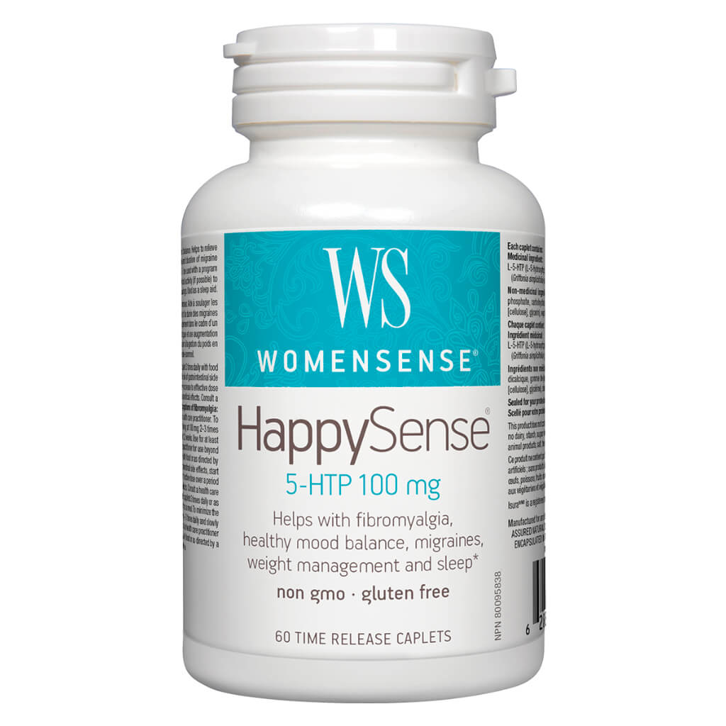 HappySense 5-HTP 100mg Supplement - Natural Mood Support & Stress Relief - Vegan Capsules for Better Sleep & Anxiety Relief - Perfect for Daily Wellness Routine & Emotional Balance