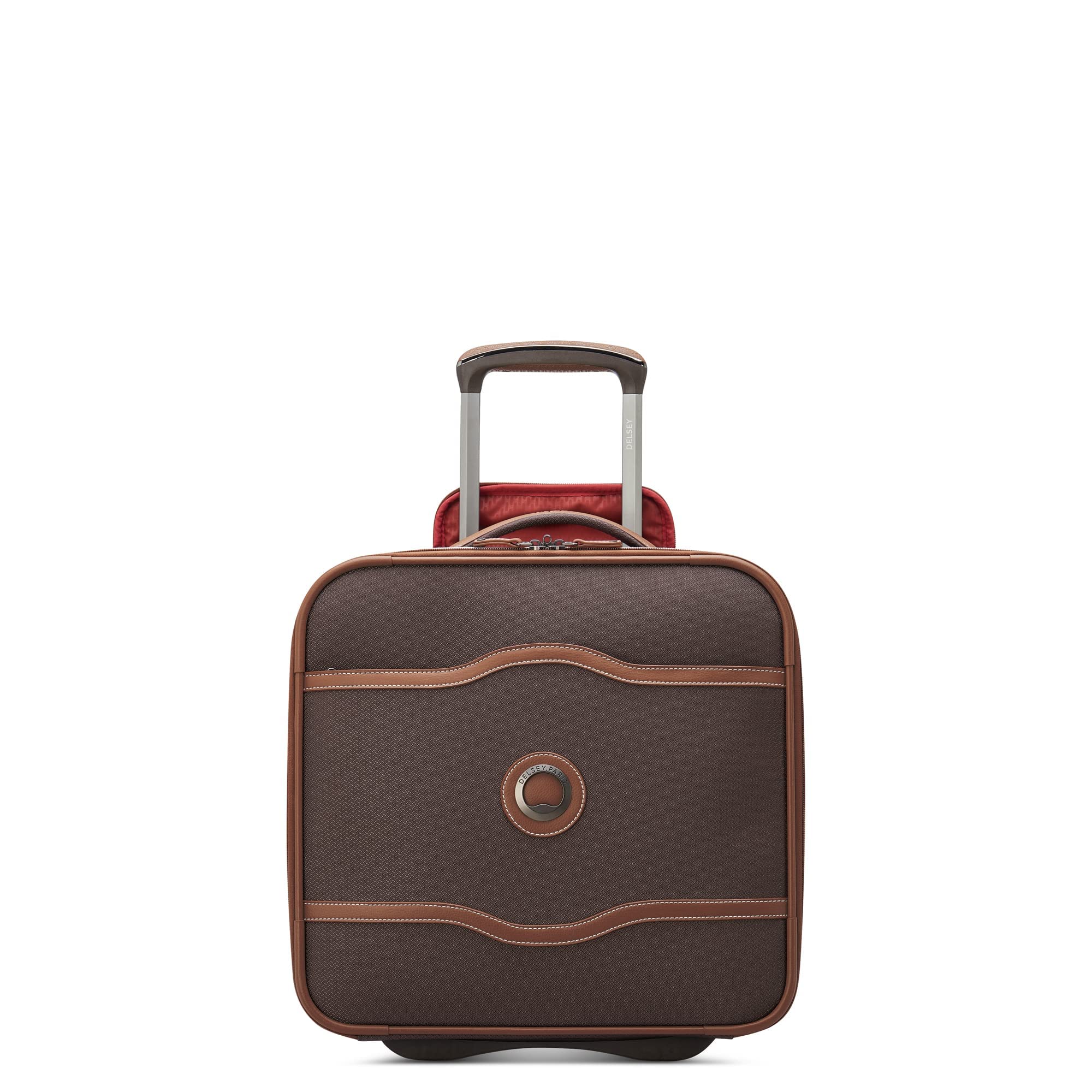Delsey Paris Chatelet 2.0 16 Inch Softside Carry-On Luggage with 2 Wheels - Chocolate Brown Under-Seater Travel Bag for Airplane, Business Trips & Weekend Getaways