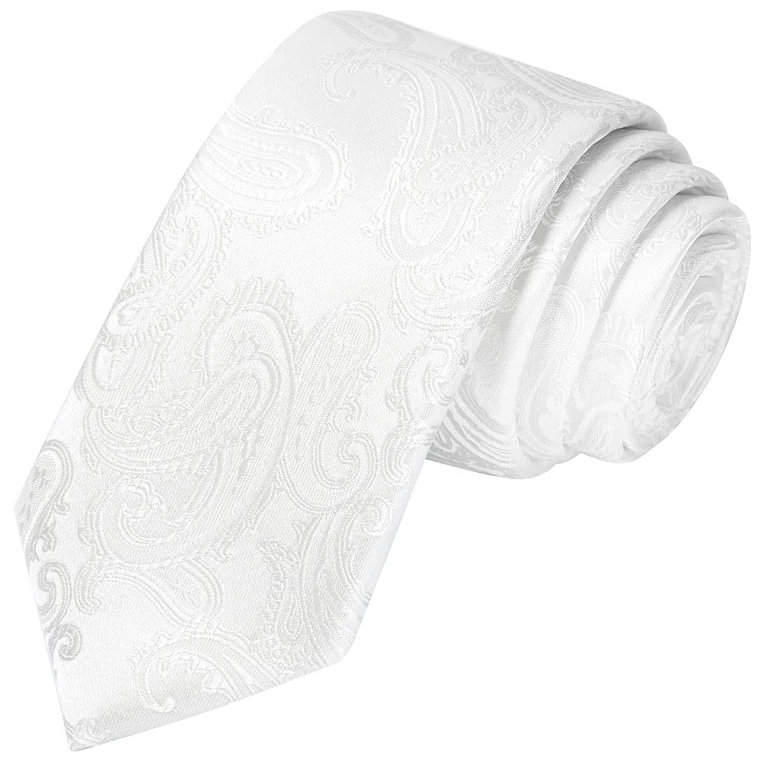 KissTies Skinny Tie 2.4'' Slim Necktie for Men - Premium Silk Tie with Gift Box - Perfect for Weddings, Business Meetings & Formal Events