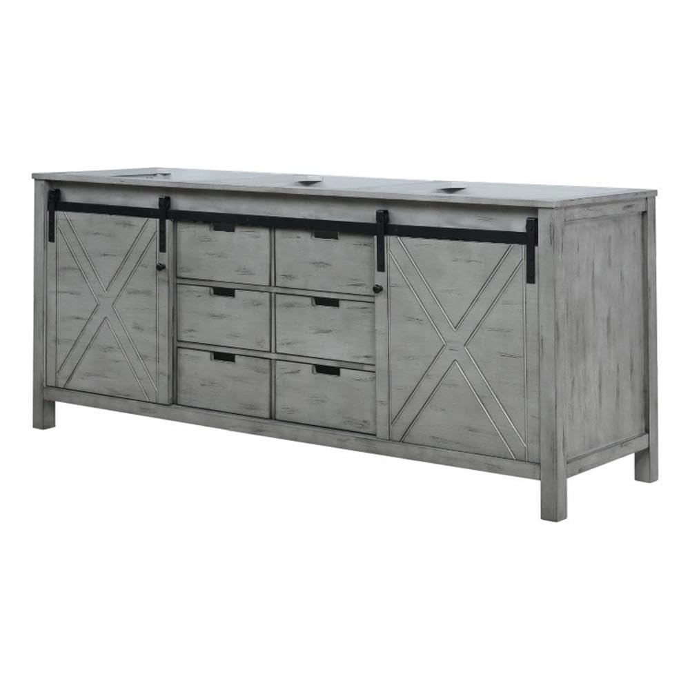 Marsyas 80 Inch Wide x 22 Inch Deep Double Bathroom Vanity in Ash Grey - Perfect for Master Bathroom Renovation and Modern Home Decor