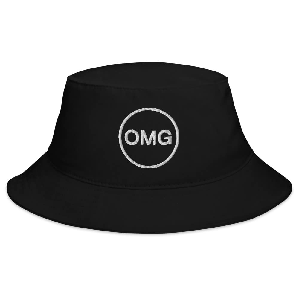 Hogue WS LLC OMG Network Cryptocurrency Logo Embroidered Bucket Hat - Stylish Crypto Merchandise for Blockchain Enthusiasts & Digital Currency Events
