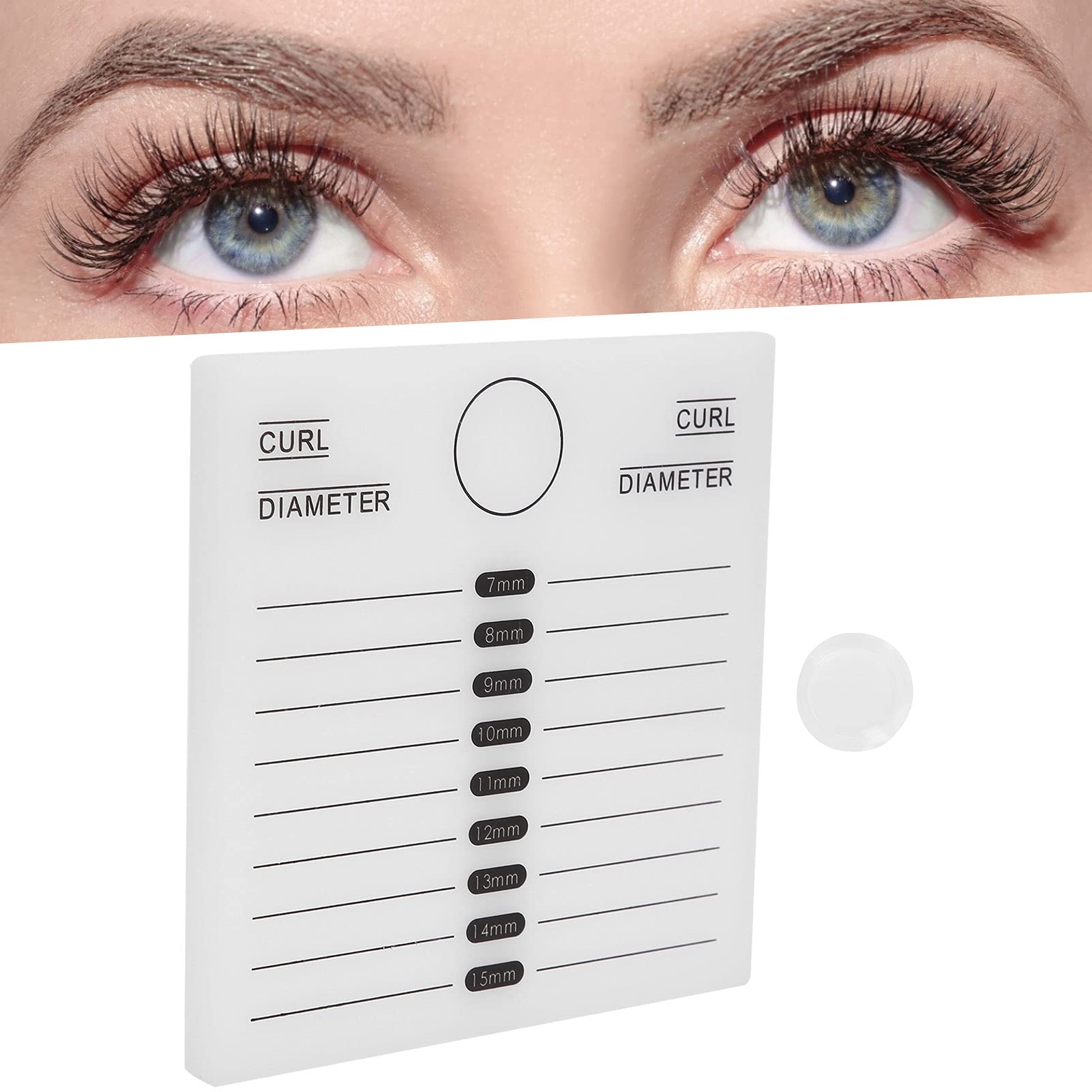 Acrylic White Silicone Eyelash Extension Tray - Professional Lash Organizer for Beauty Salon & Eyelash Techs | Perfect for Lash Extension Storage & Salon Organization