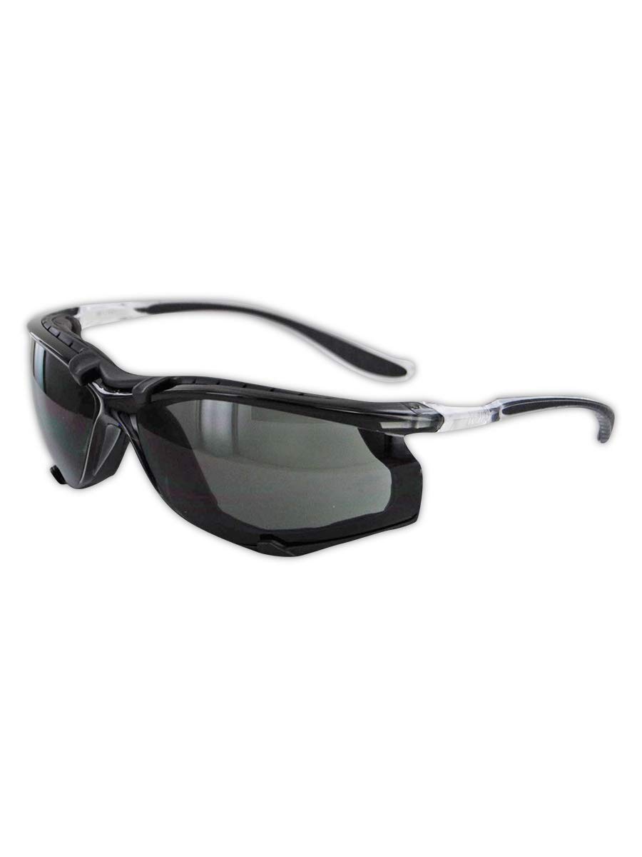 MAGID Gemstone Onyx Sporty Foam Lined Safety Glasses - 12 Pairs (Y84) - ANSI Z87.1 Certified for Construction, Woodworking & Outdoor Sports