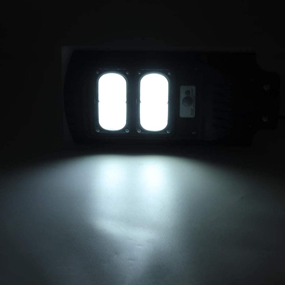1000W Solar Motion Sensor Street Light - LED Outdoor Security Lighting with Human Body Detection & Remote Control - Perfect for Driveways, Gardens, and Pathways