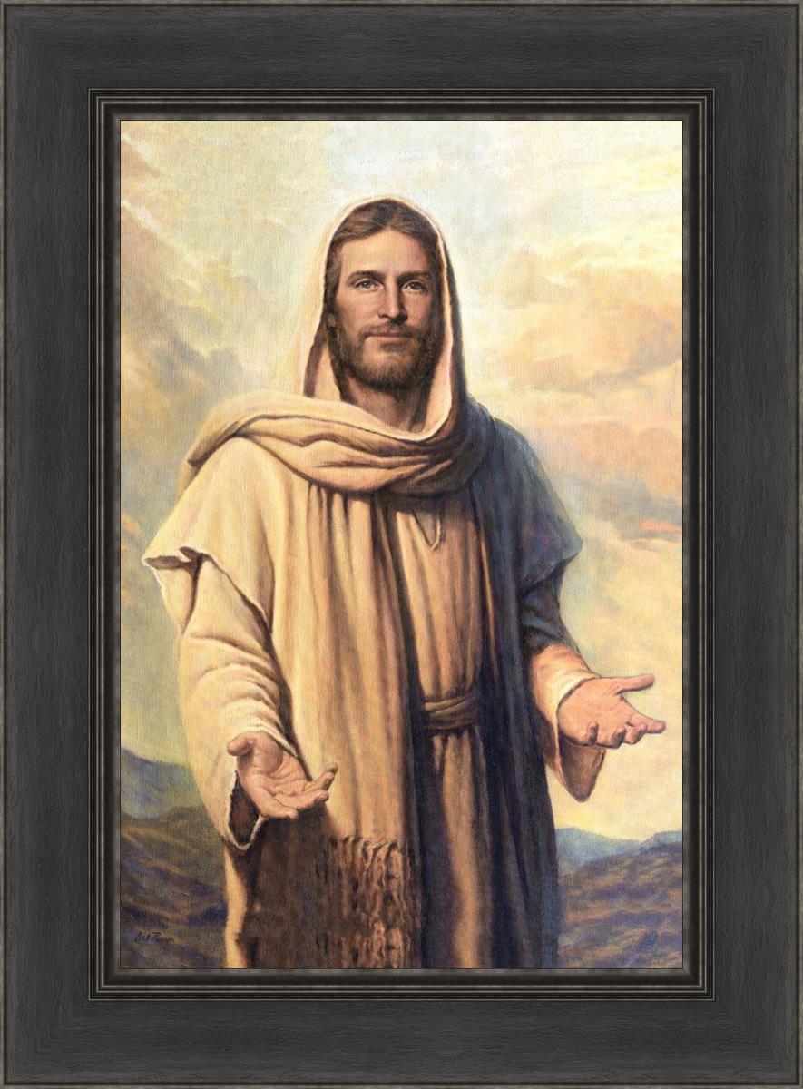 Abide With Me by Del Parson - Inspirational Christian Wall Art for Home & Church Decor - Perfect for Living Rooms, Bedrooms & Worship Spaces