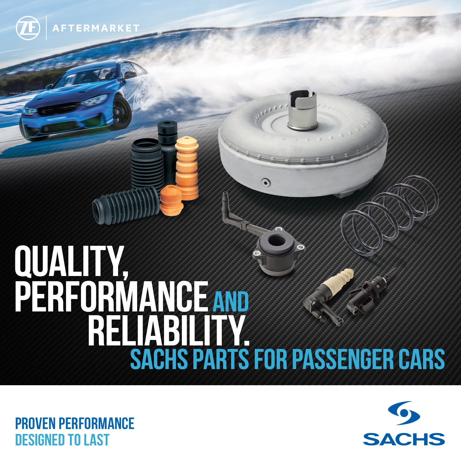 Sachs 996 493 Suspension Spring - High-Performance Replacement Coil Spring for Porsche 911 (996) - Perfect for Track Days & Street Driving