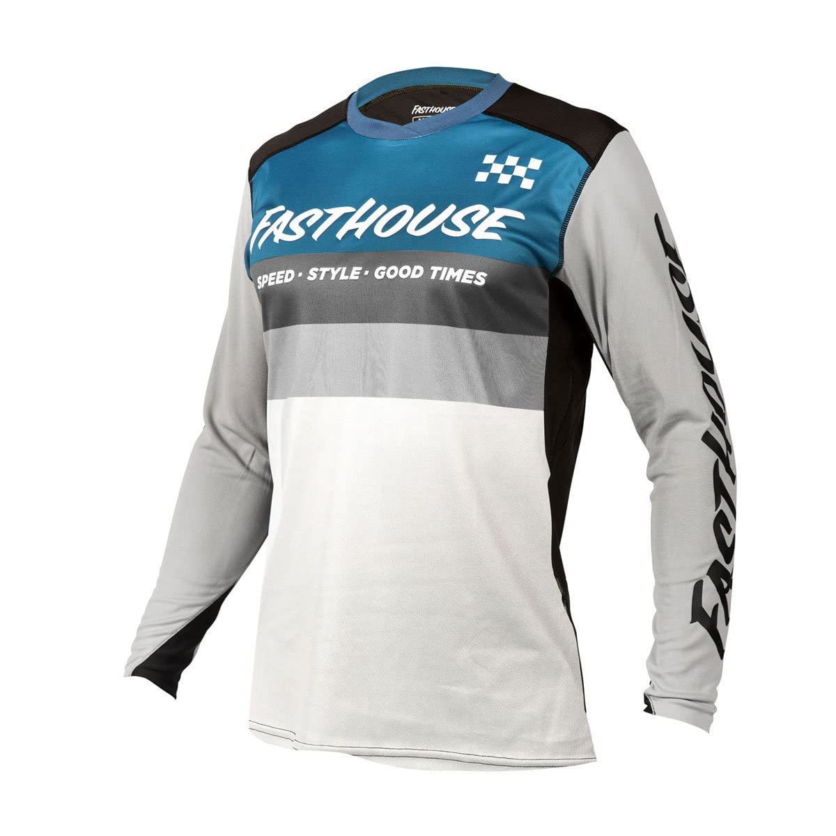FASTHOUSE Youth Cycling Jersey - Lightweight Alloy Fabric, Long Sleeve for Comfort & Performance | Perfect for Road Biking, Mountain Trails & Training