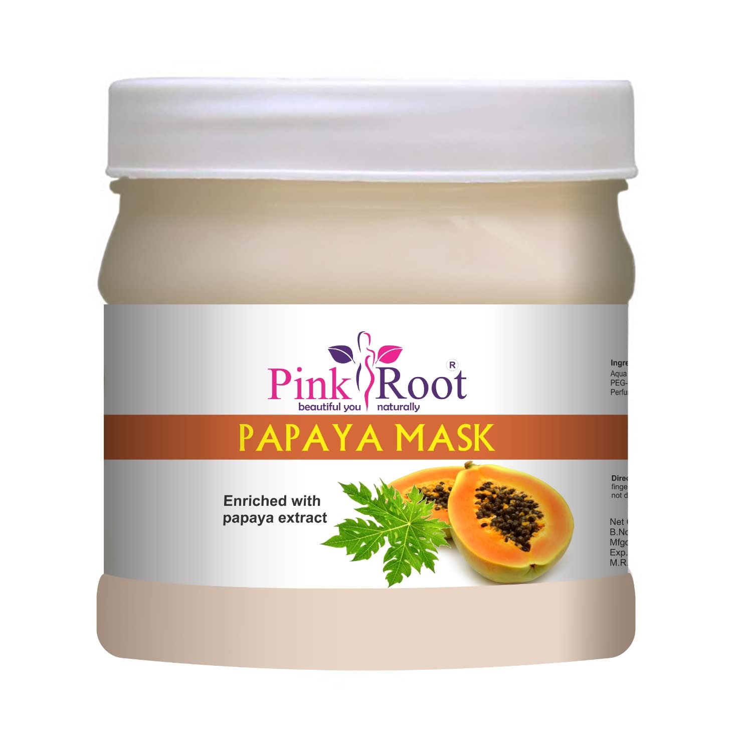 Organic Pink Root Green Tea Massage Gel & Papaya Face Mask Set - 500ml Each - Hydrating Skin Care for Relaxation & Anti-Aging - Perfect for Spa Day, Self-Care Routine & Gift Giving